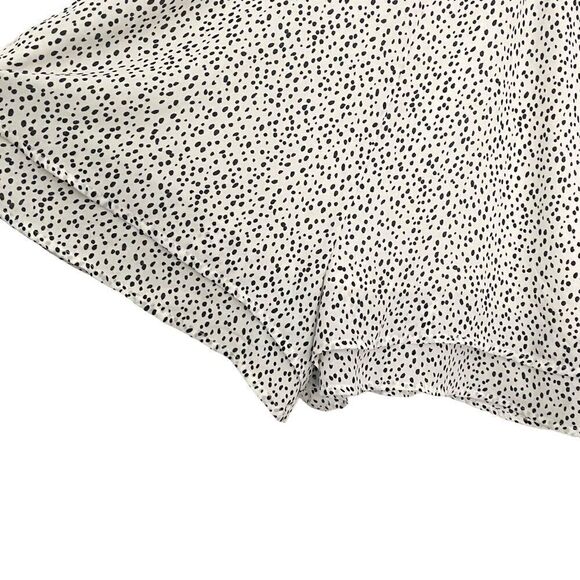 Forever 21 Polka Dot LongSleeved Sheer Blouse Shorts Jumpsuit Romper - Picture 4 of 8